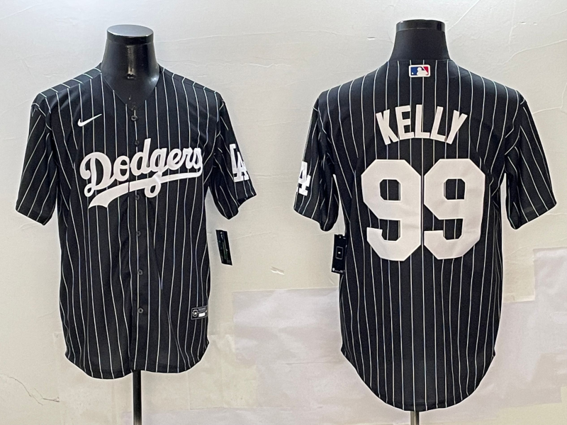 Men's Los Angeles Dodgers Joe Kelly #99 Black Alternate Limited Player Jerseys