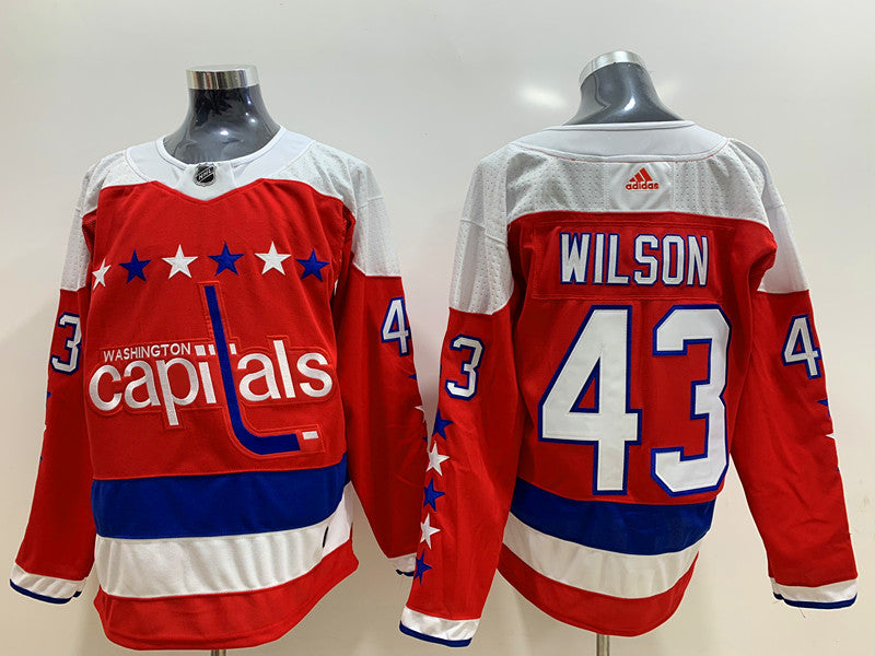Men's Washington Capitals Tom Wilson #43 Red Player Jerseys