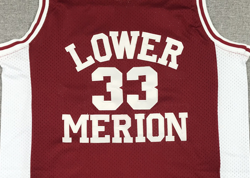 Men's Los Angeles Lakers Kobe Bryant #33 Lower Merion High School Jerseys Maroon