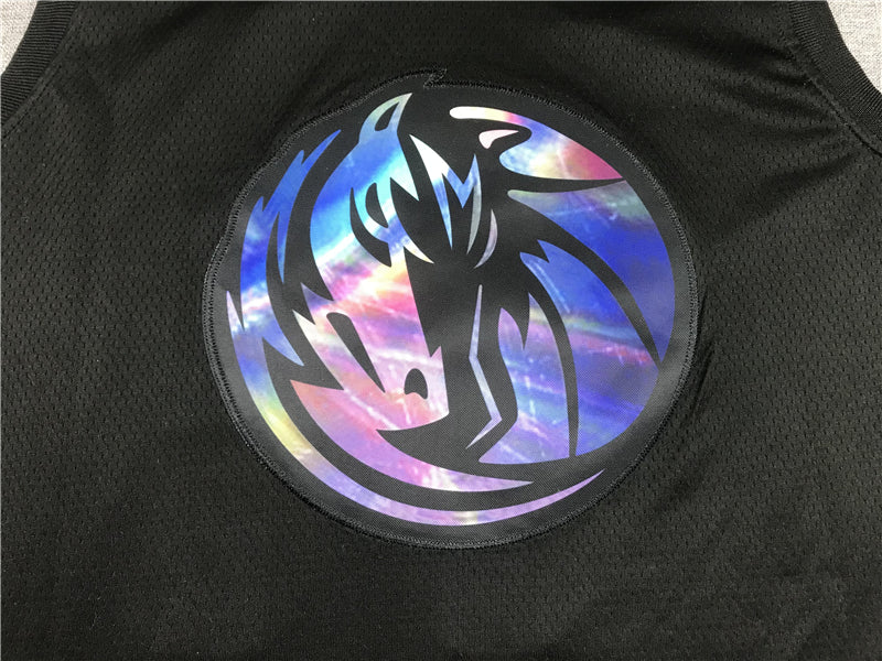 Men's Dallas Mavericks Luka Doncic #77 Black Swingman Game Jerseys