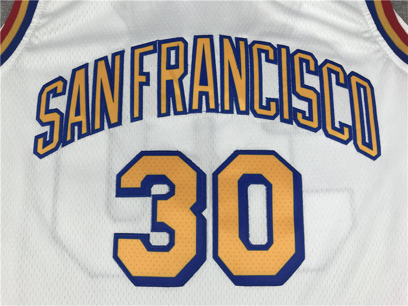 Men's Golden State Warriors Stephen Curry #30 White Classic Player Jerseys