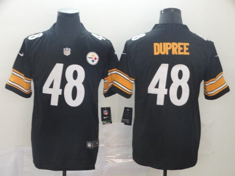 Men's Pittsburgh Steelers Bud Dupree #48 Black Game Jerseys