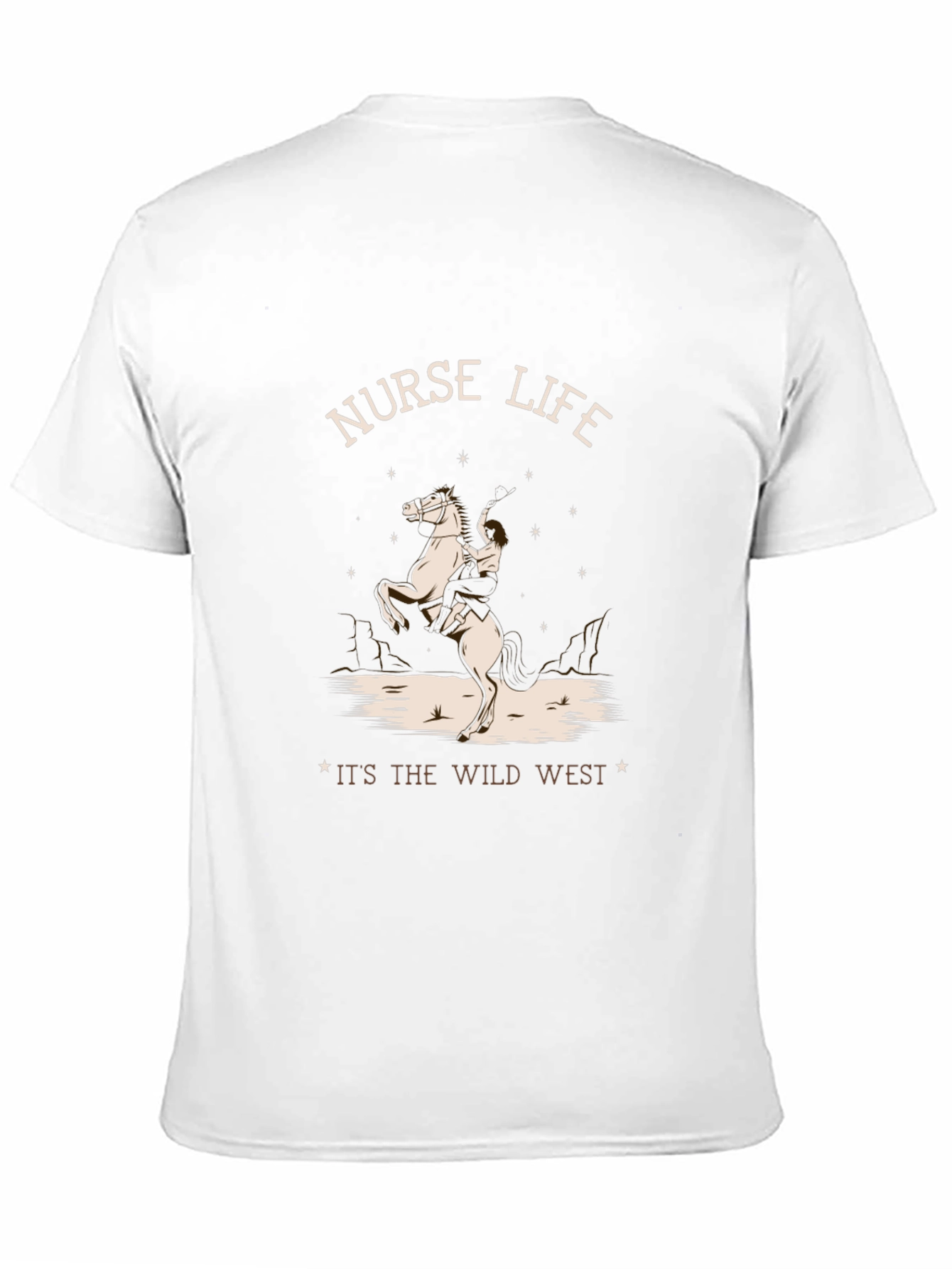 Nurse Life Wild West Black T-Shirt