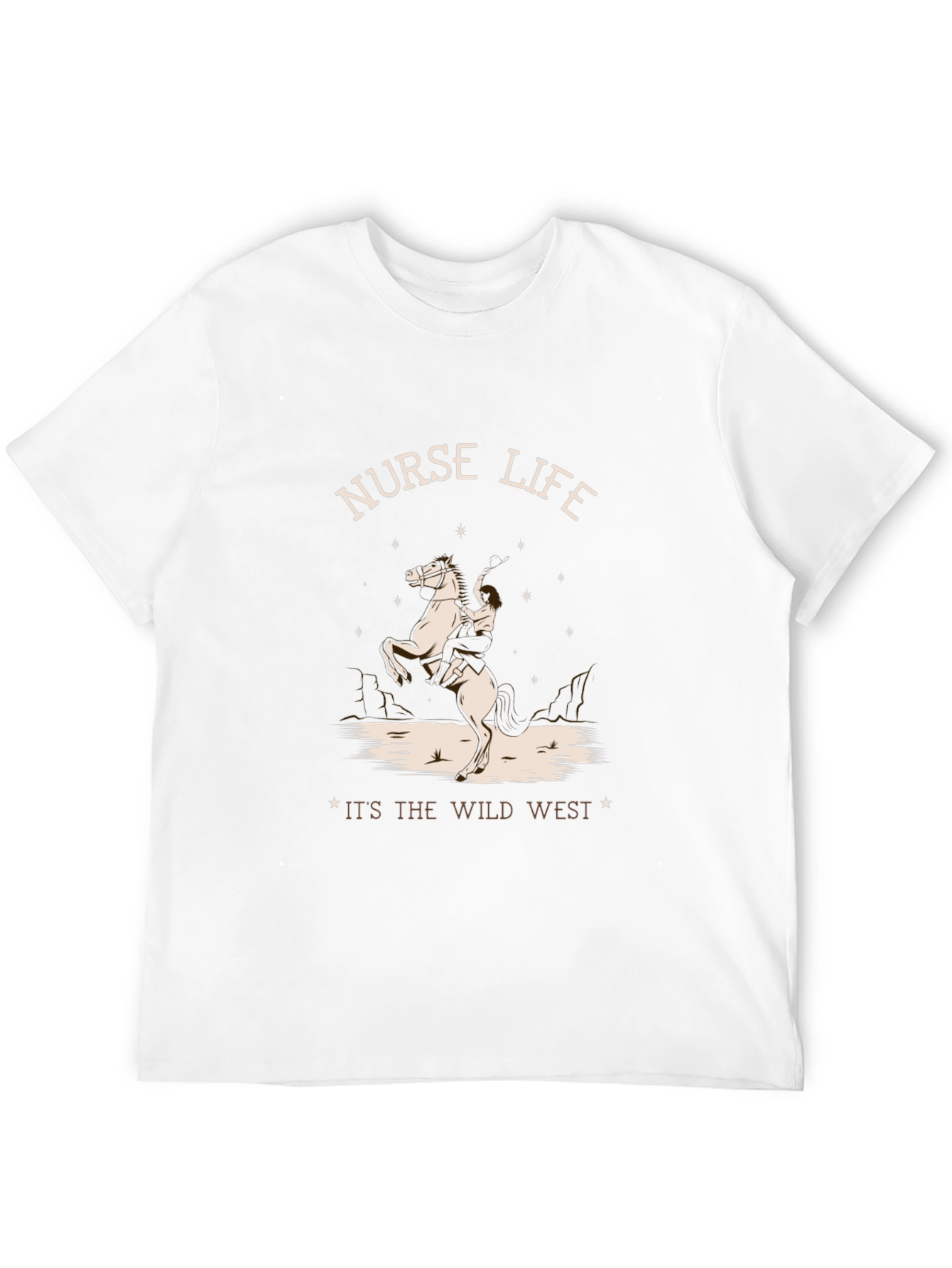 Nurse Life Wild West Black T-Shirt
