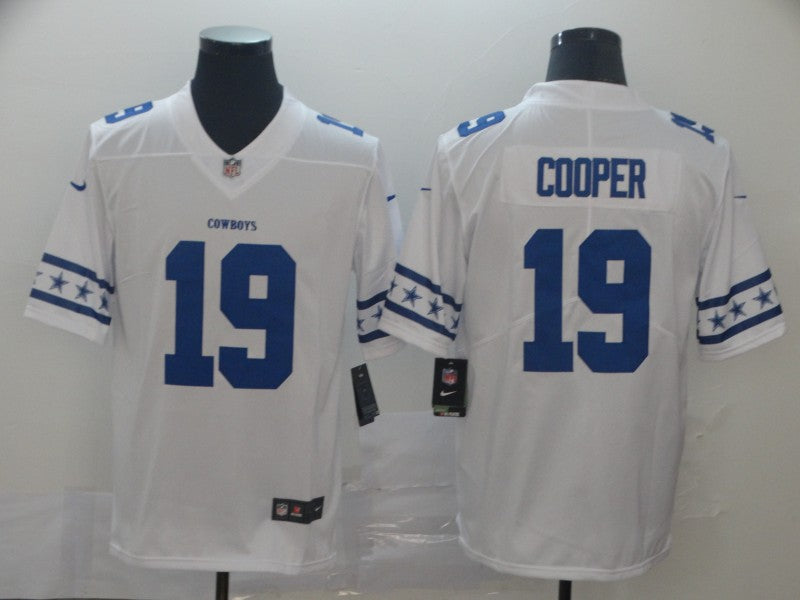 Men's Dallas Cowboys Amari Cooper #19 White Game Player Jerseys