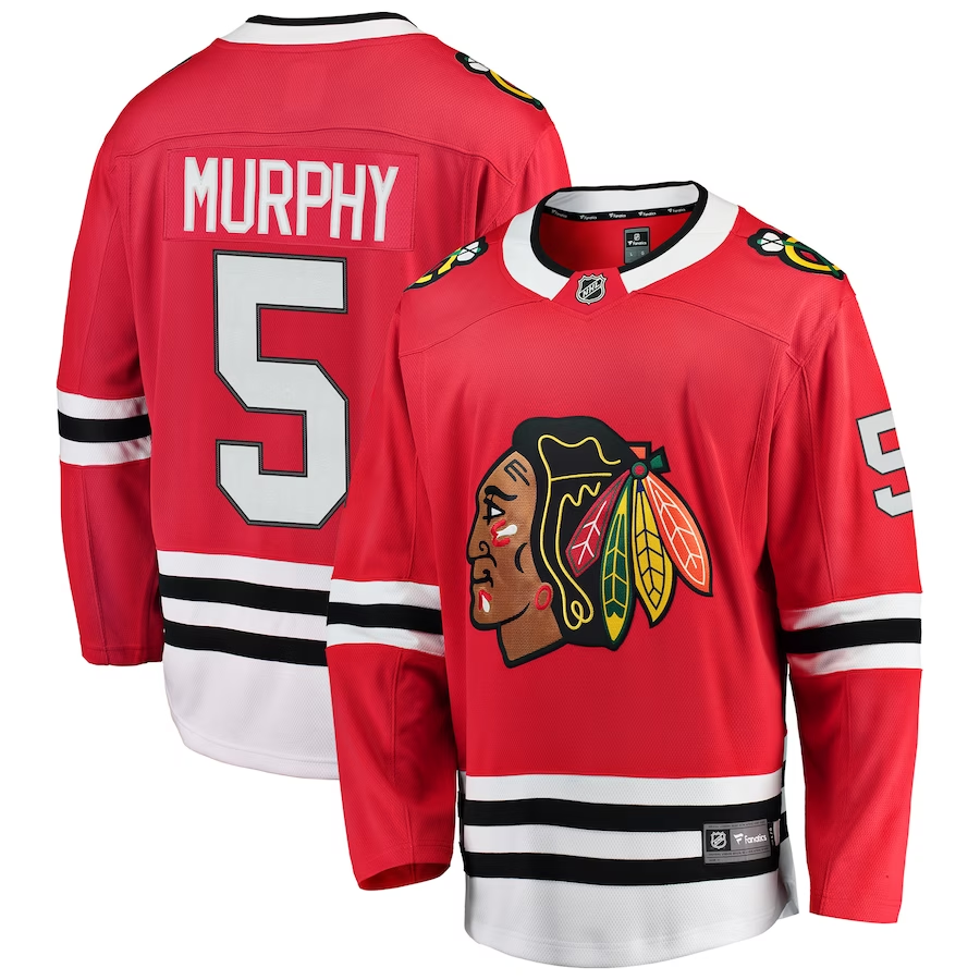 Men's Chicago Blackhawks Connor Murphy #5 Red Breakaway Player Jerseys