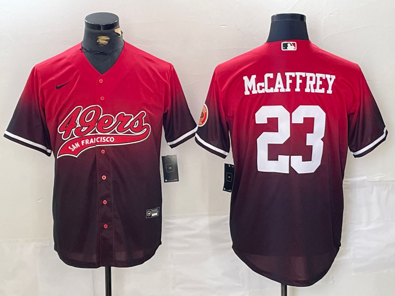 Men's San Francisco 49ers Christian McCaffrey #23 Scarlet Player Jerseys