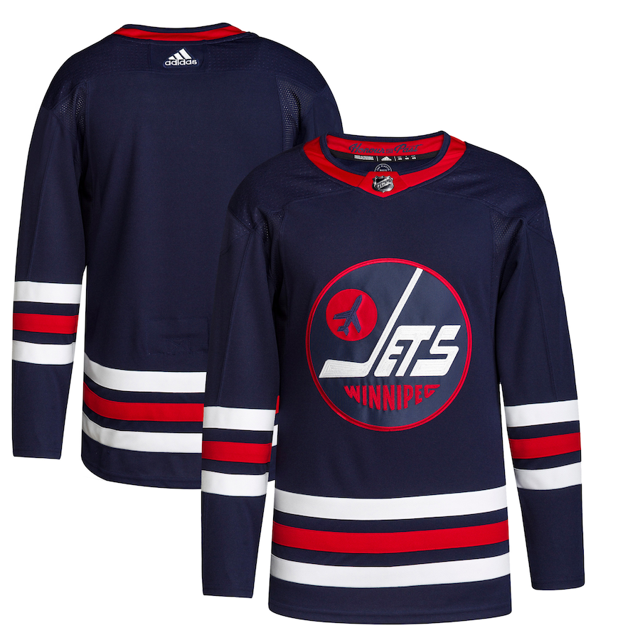 Men's Winnipeg Jets Navy 2021/22 Alternate Primegreen Authentic Blank Jerseys