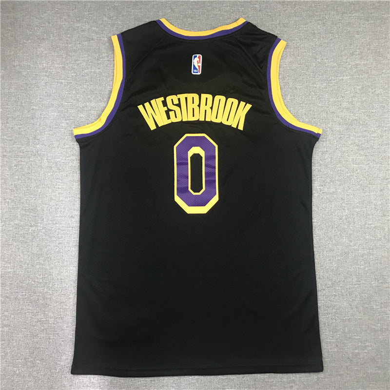 Men's Los Angeles Lakers Russell Westbrook Black 2020/21 Swingman Player Jerseys