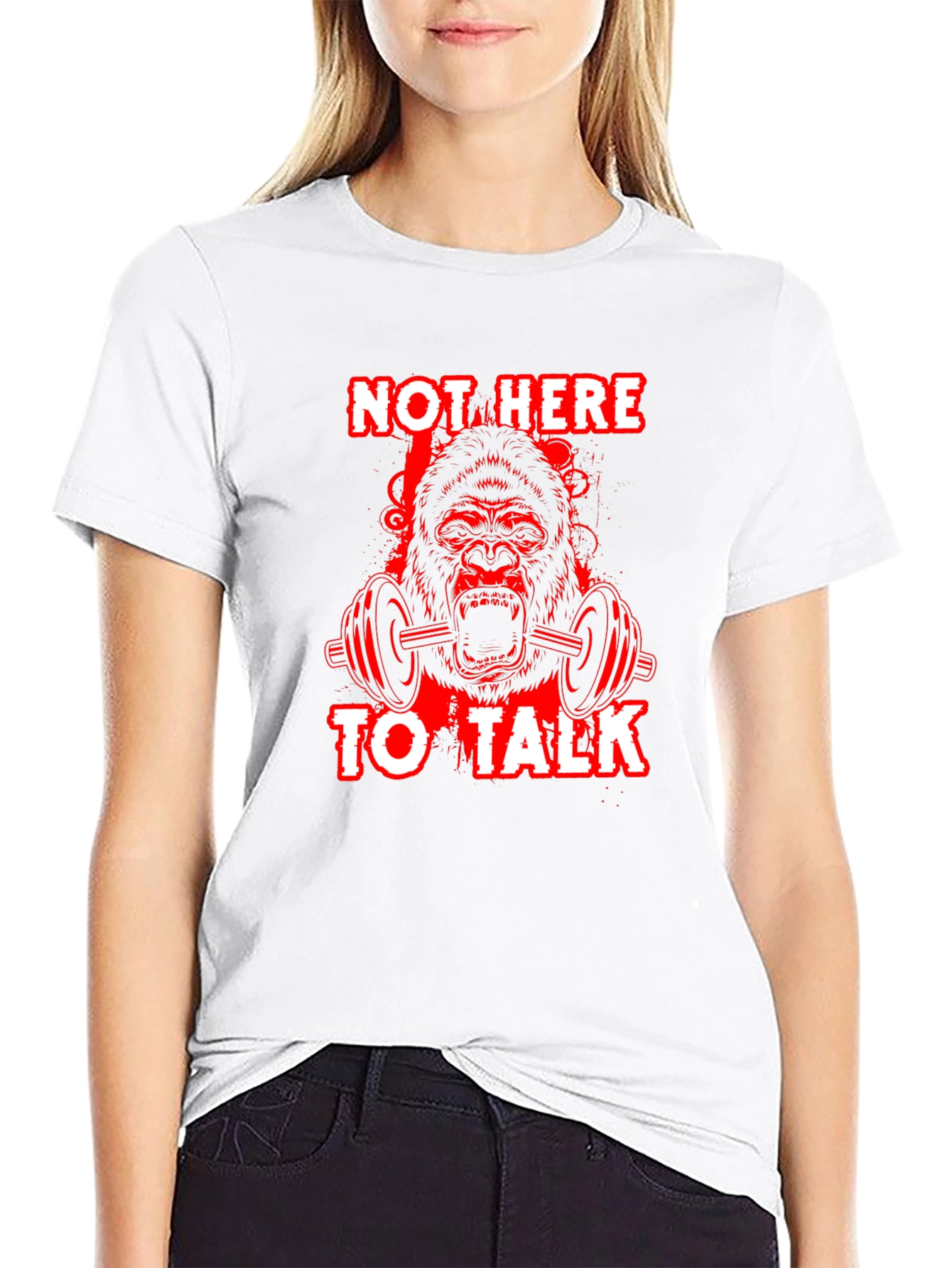 Gorilla Gym T-Shirt - Not Here To Talk