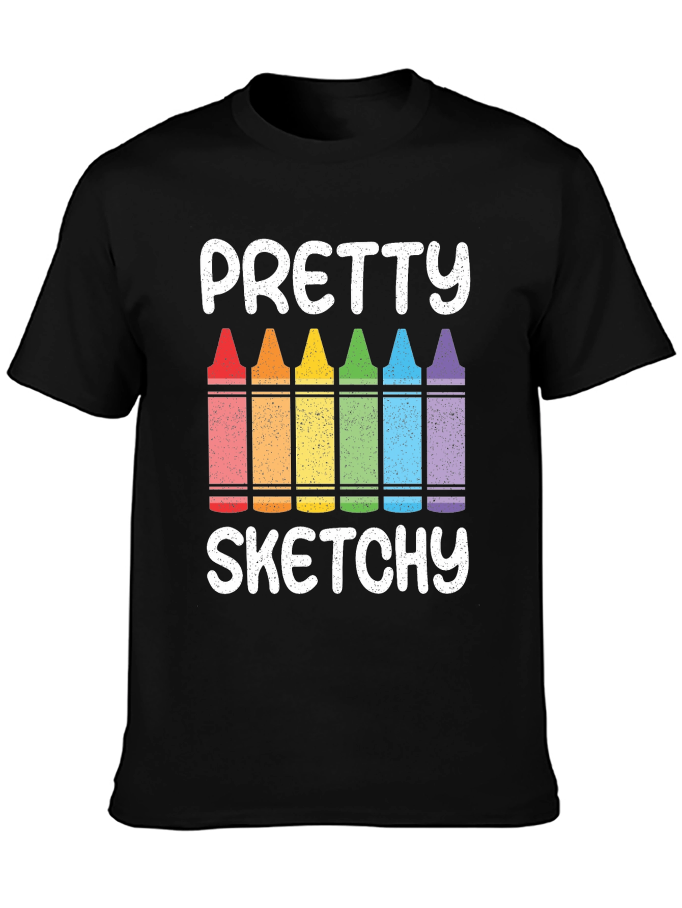 Pretty Sketchy Crayon Graphic Tee