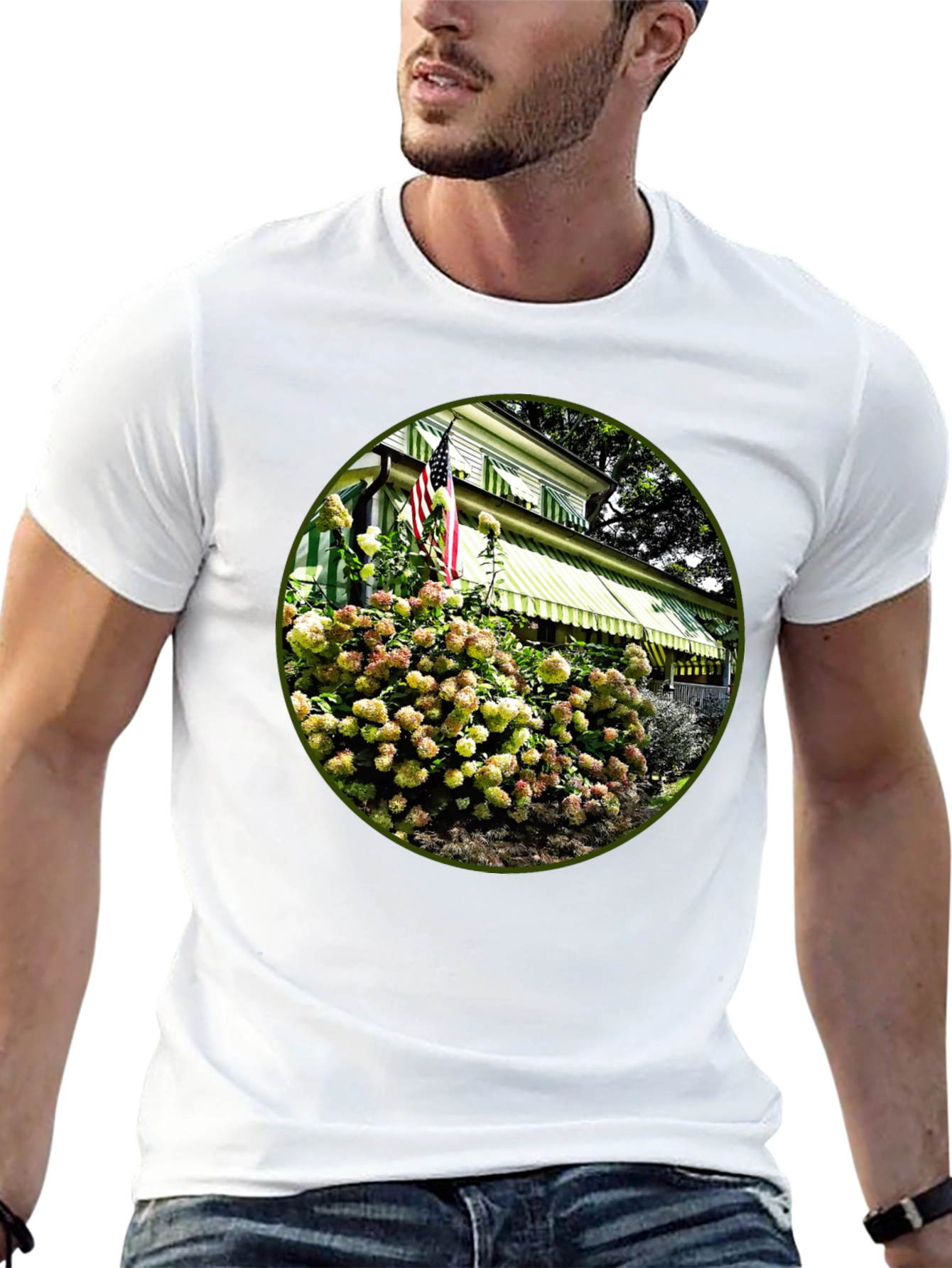 Patriotic Floral House T-Shirt