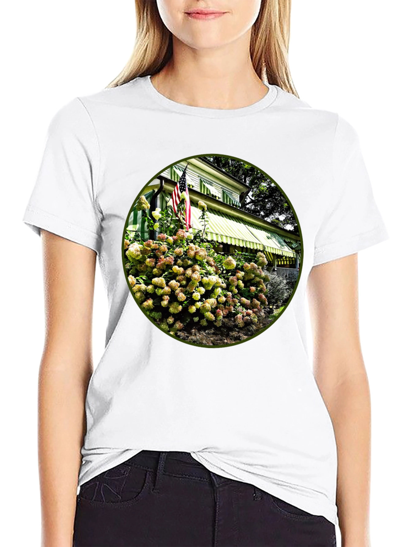 Patriotic Floral House T-Shirt