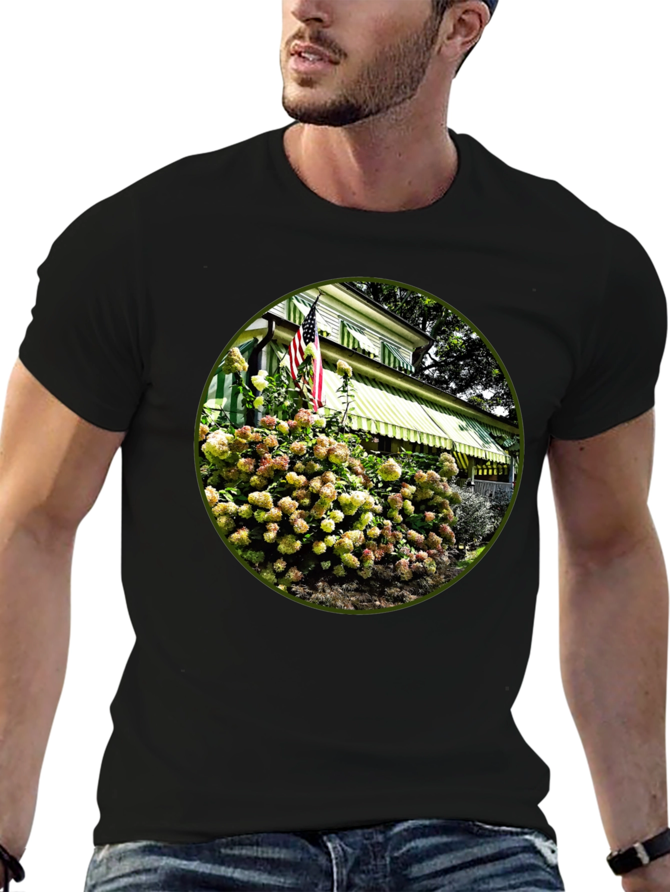 Patriotic Floral House T-Shirt