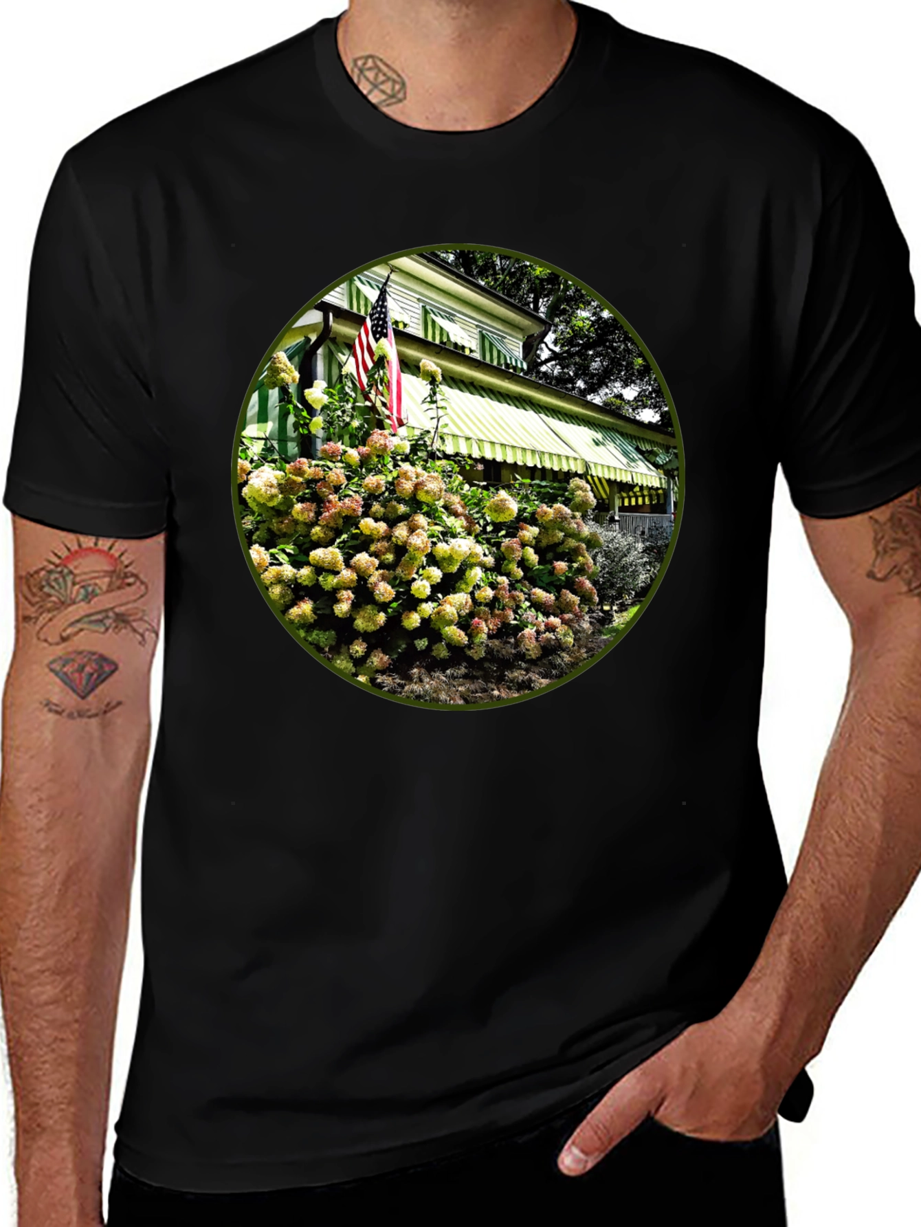 Patriotic Floral House T-Shirt
