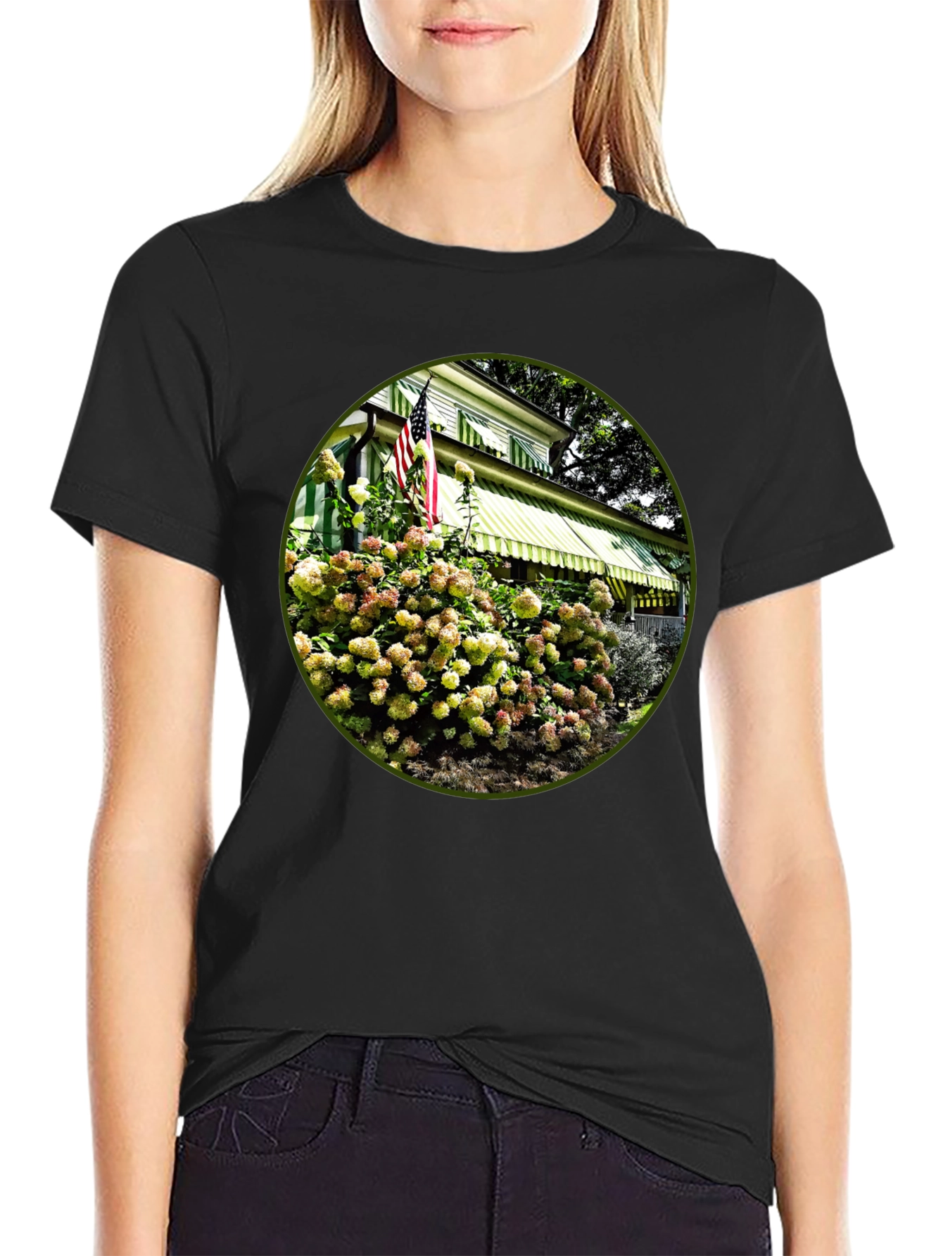 Patriotic Floral House T-Shirt