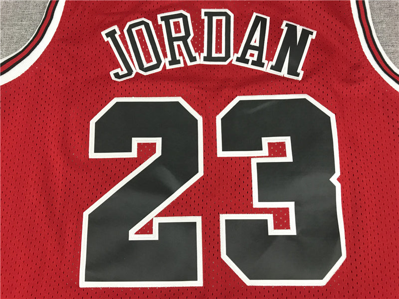 Men's Chicago Bulls Michael Jordan Red 1997-98 Classics Rookie Authentic Jerseys