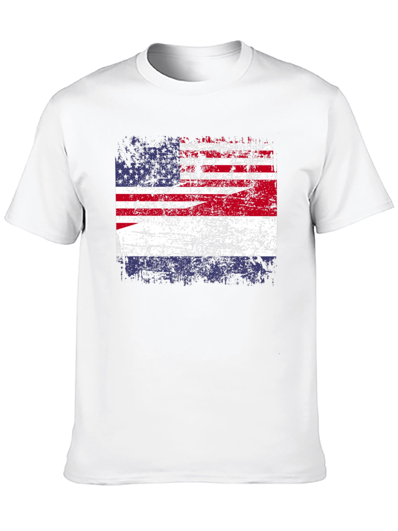 Distressed American Flag Graphic T-Shirt