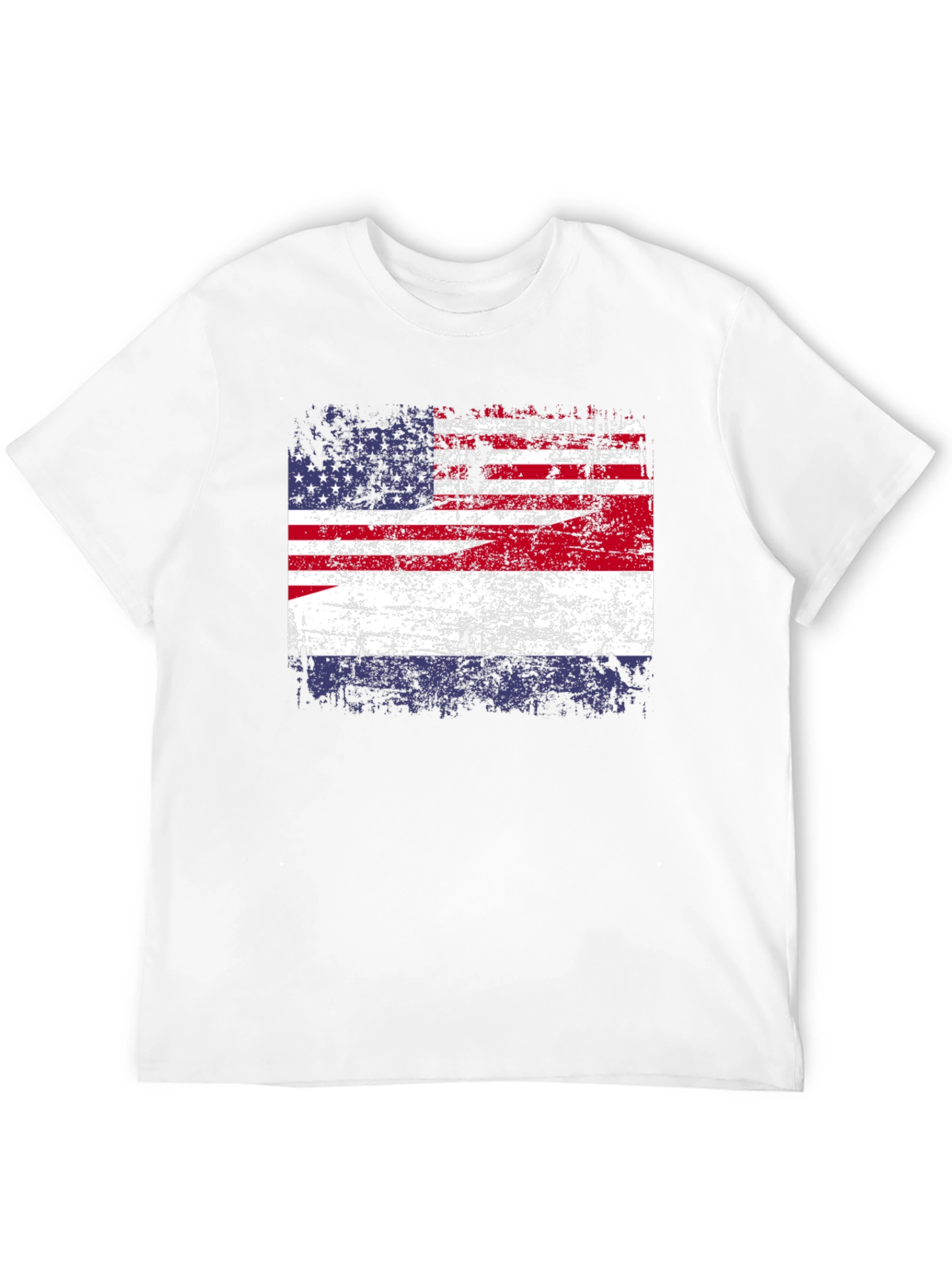 Distressed American Flag Graphic T-Shirt
