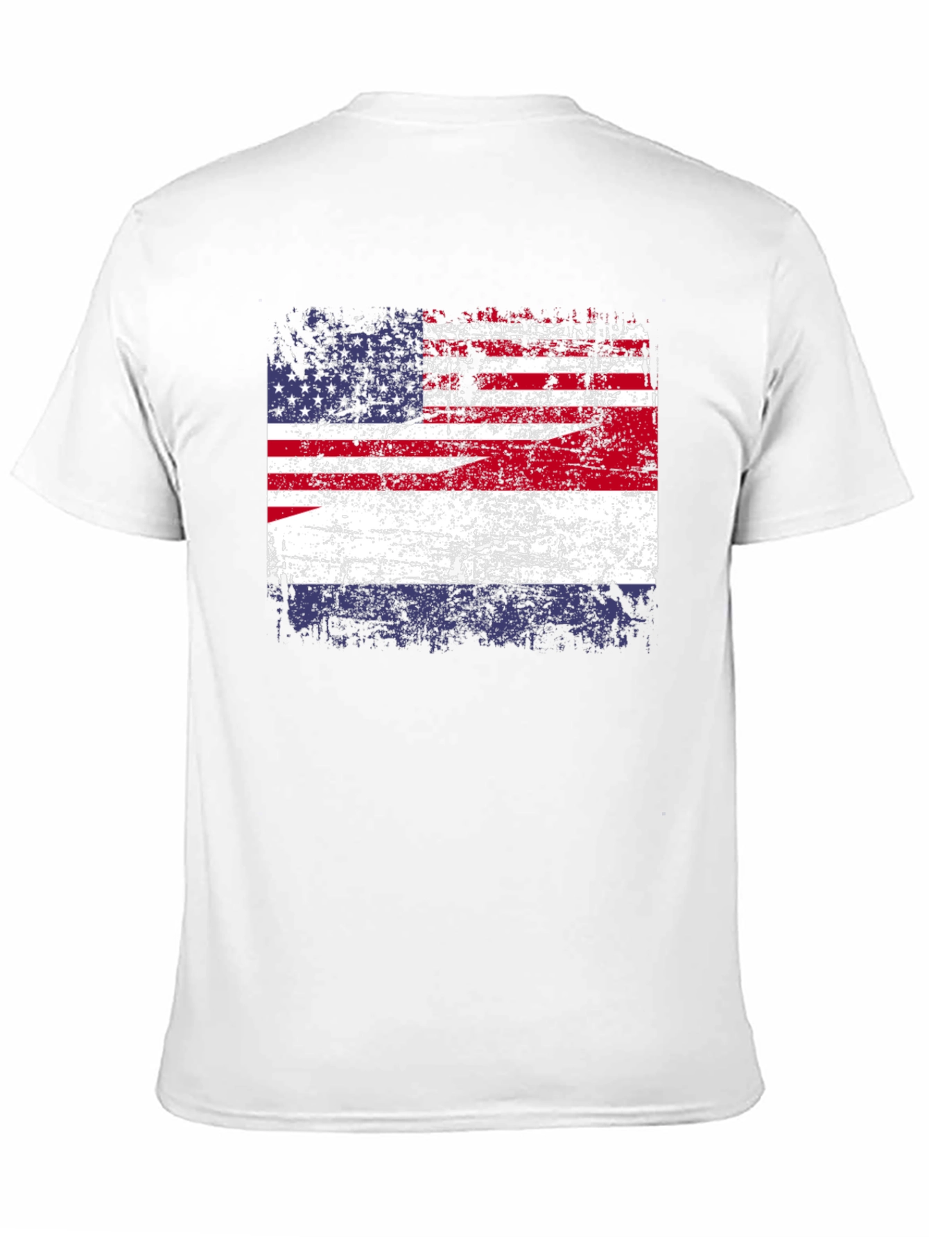 Distressed American Flag Graphic T-Shirt