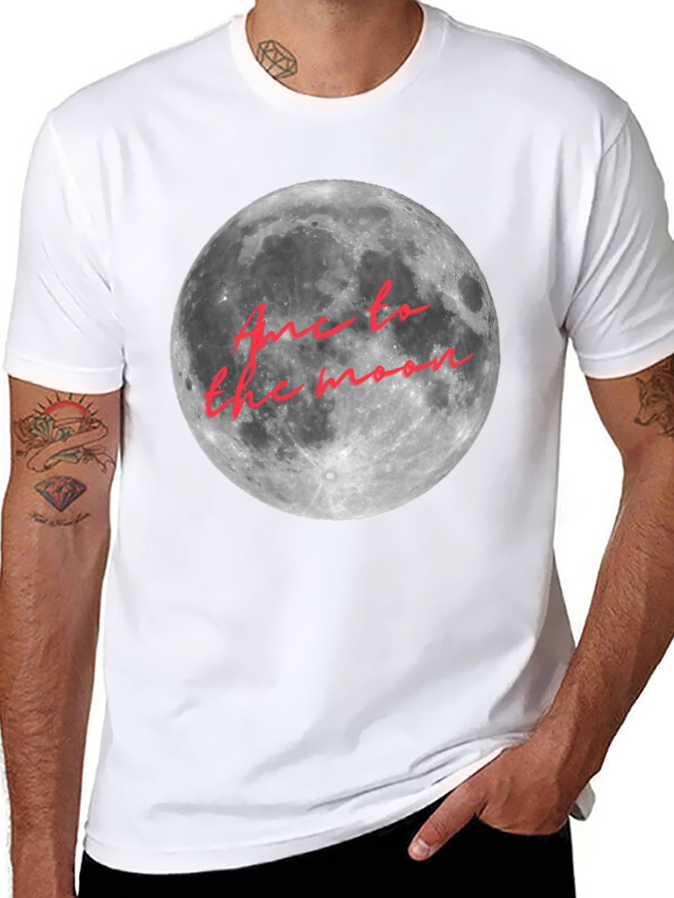 Moon Landing Graphic Tee - Soft Cotton Comfort