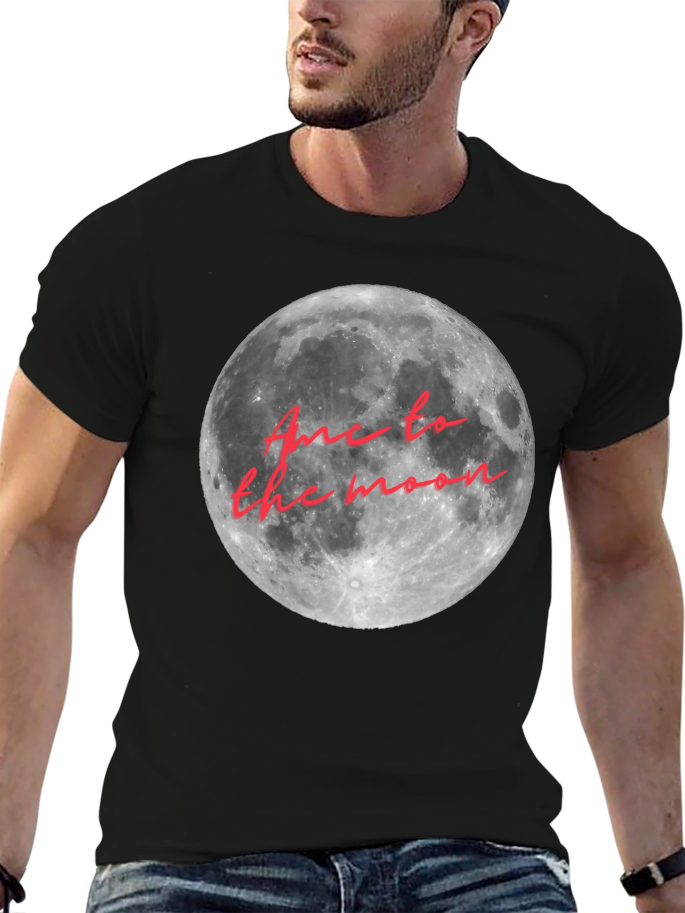 Moon Landing Graphic Tee - Soft Cotton Comfort