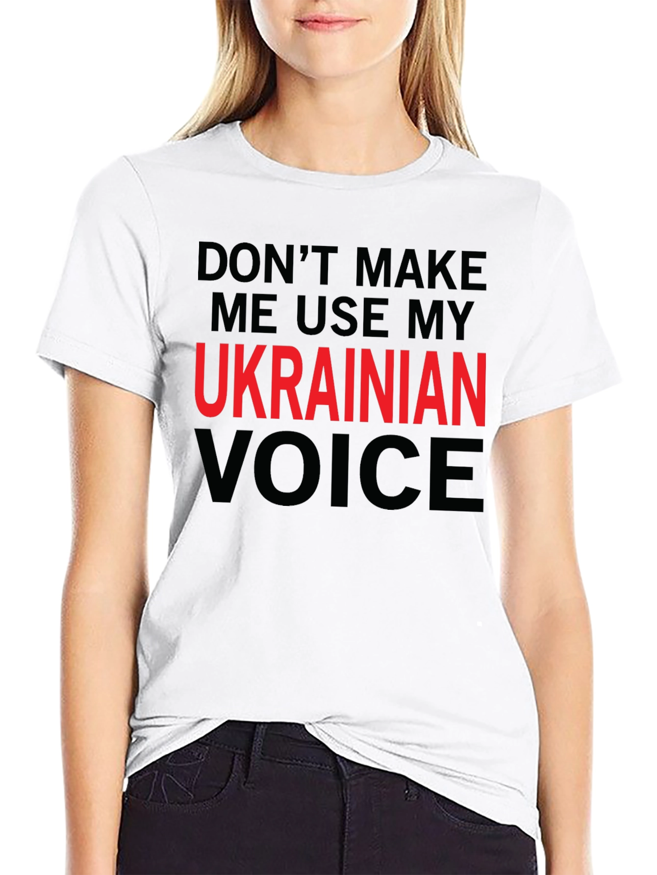 Ukrainian Voice T-Shirt Novelty Slogan Tee
