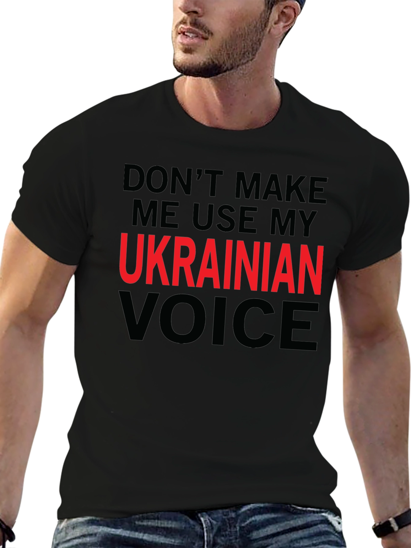 Ukrainian Voice T-Shirt Novelty Slogan Tee
