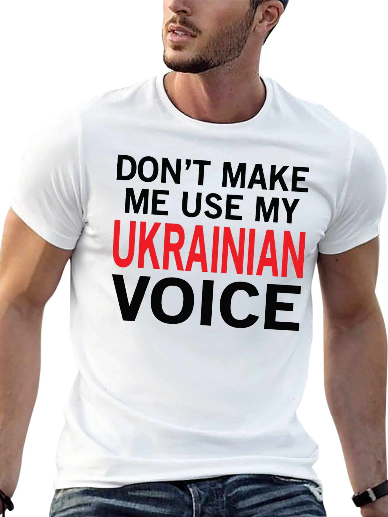 Ukrainian Voice T-Shirt Novelty Slogan Tee
