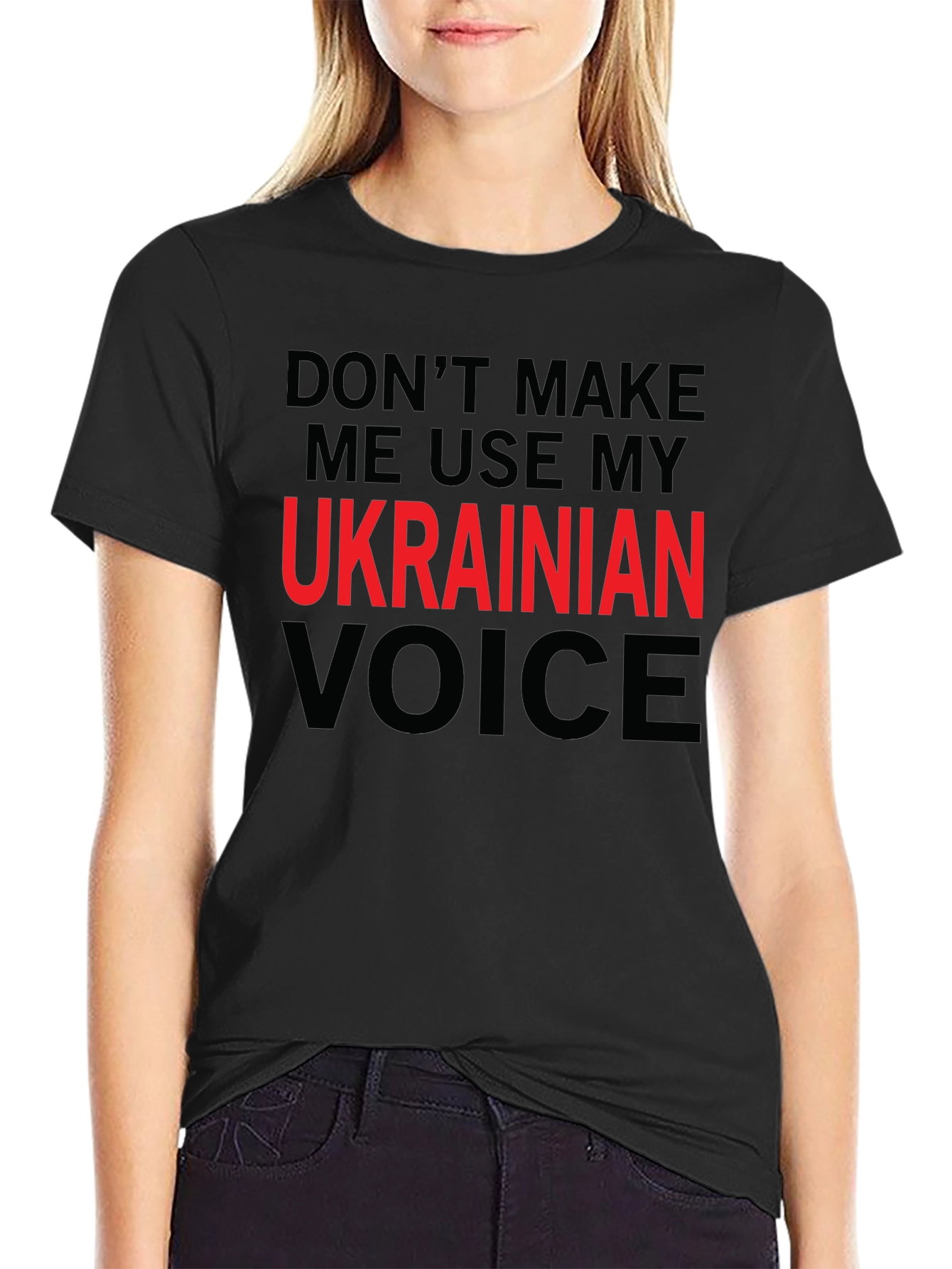 Ukrainian Voice T-Shirt Novelty Slogan Tee