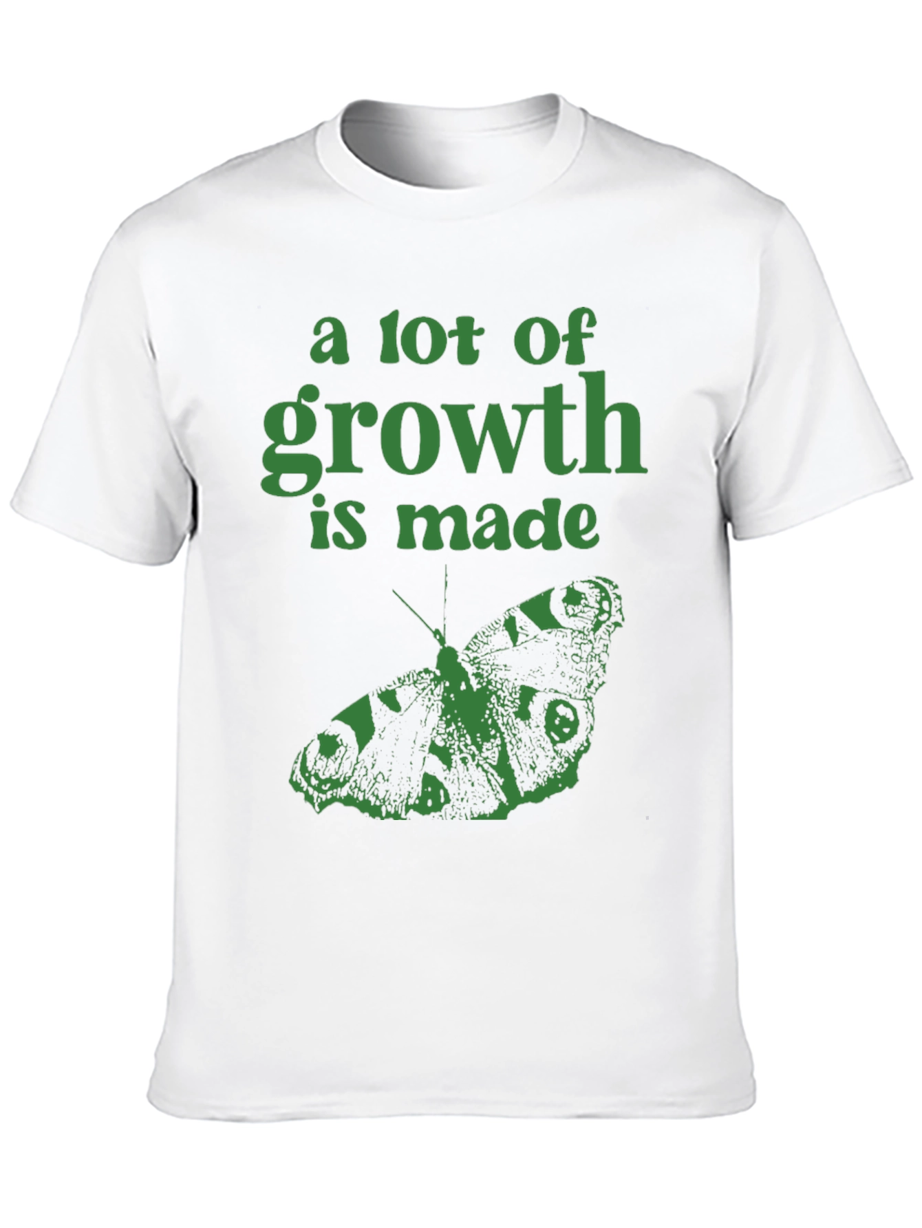 Growth Butterfly Graphic T-Shirt - Black