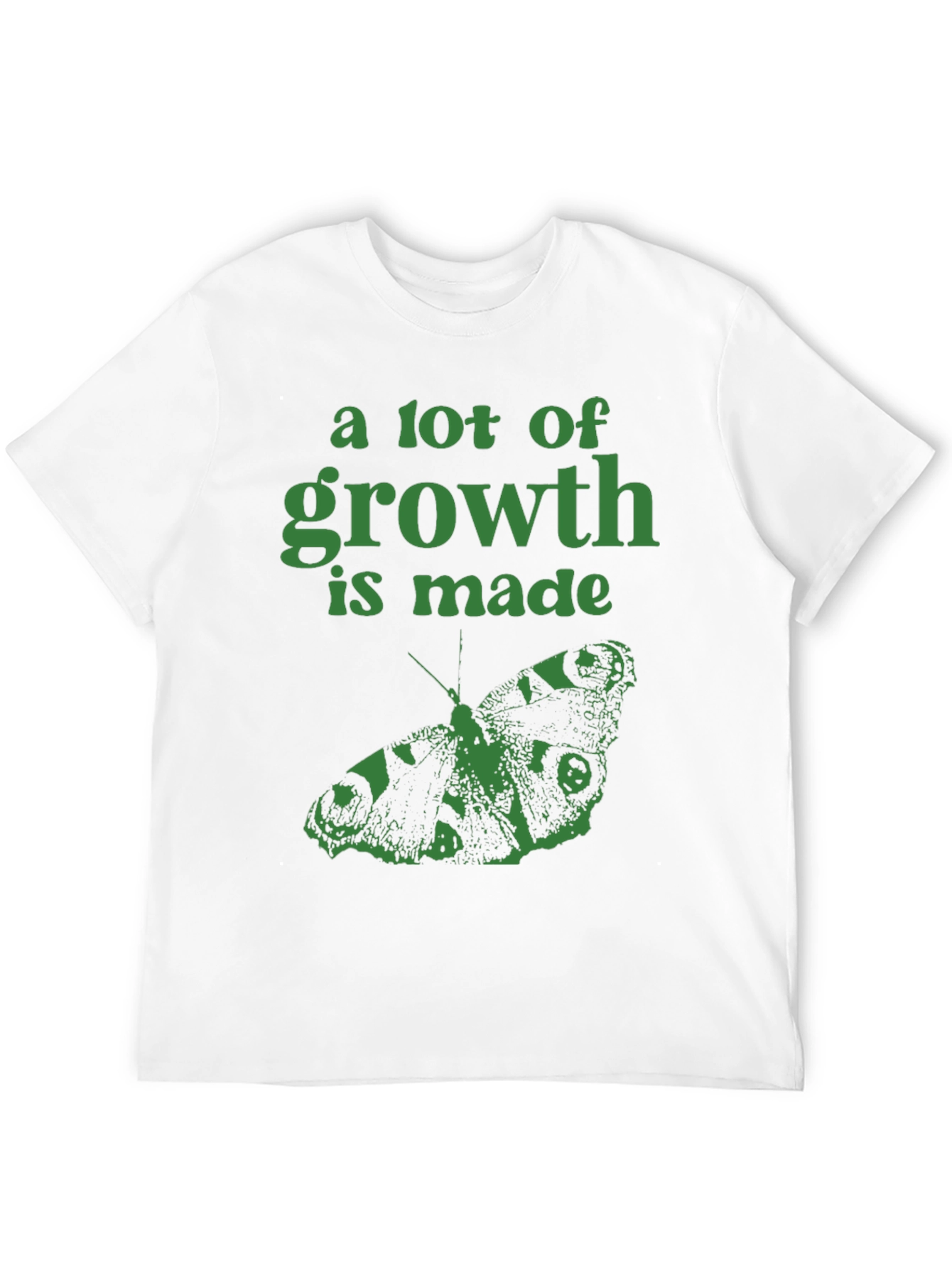 Growth Butterfly Graphic T-Shirt - Black