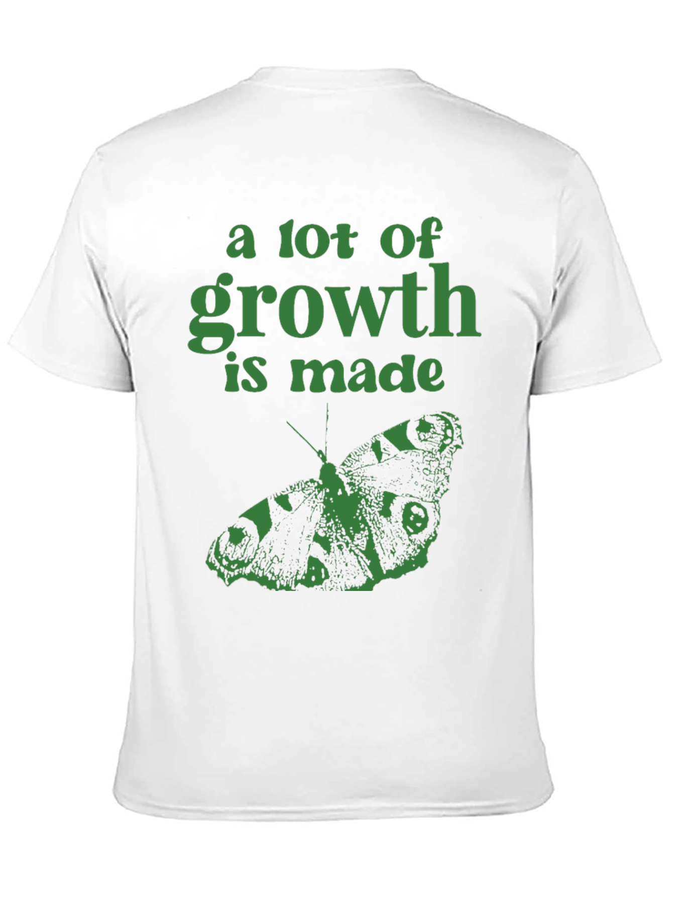 Growth Butterfly Graphic T-Shirt - Black