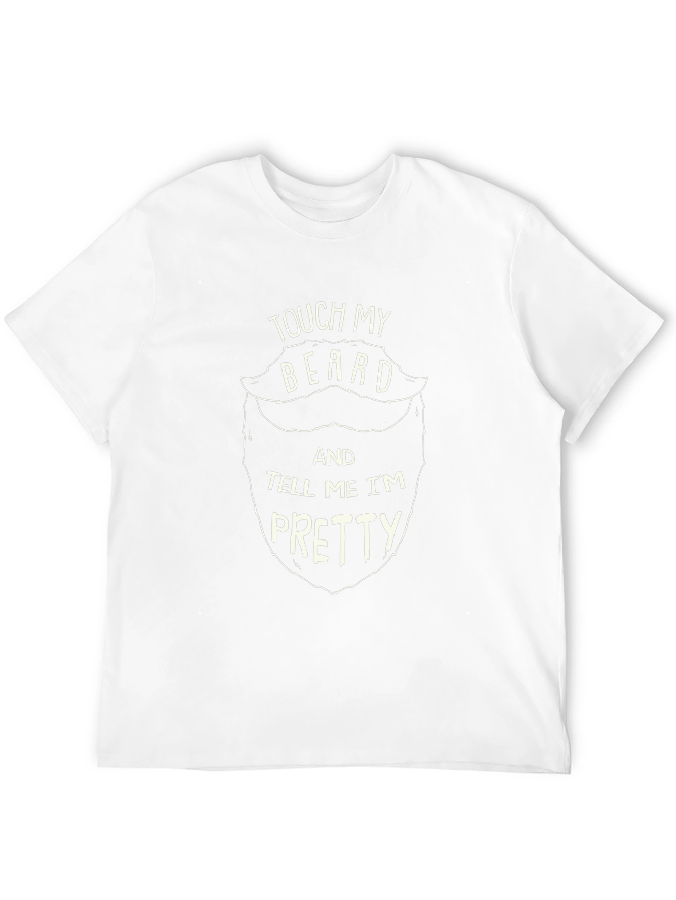 Touch My Beard Funny Graphic T-Shirt - Black