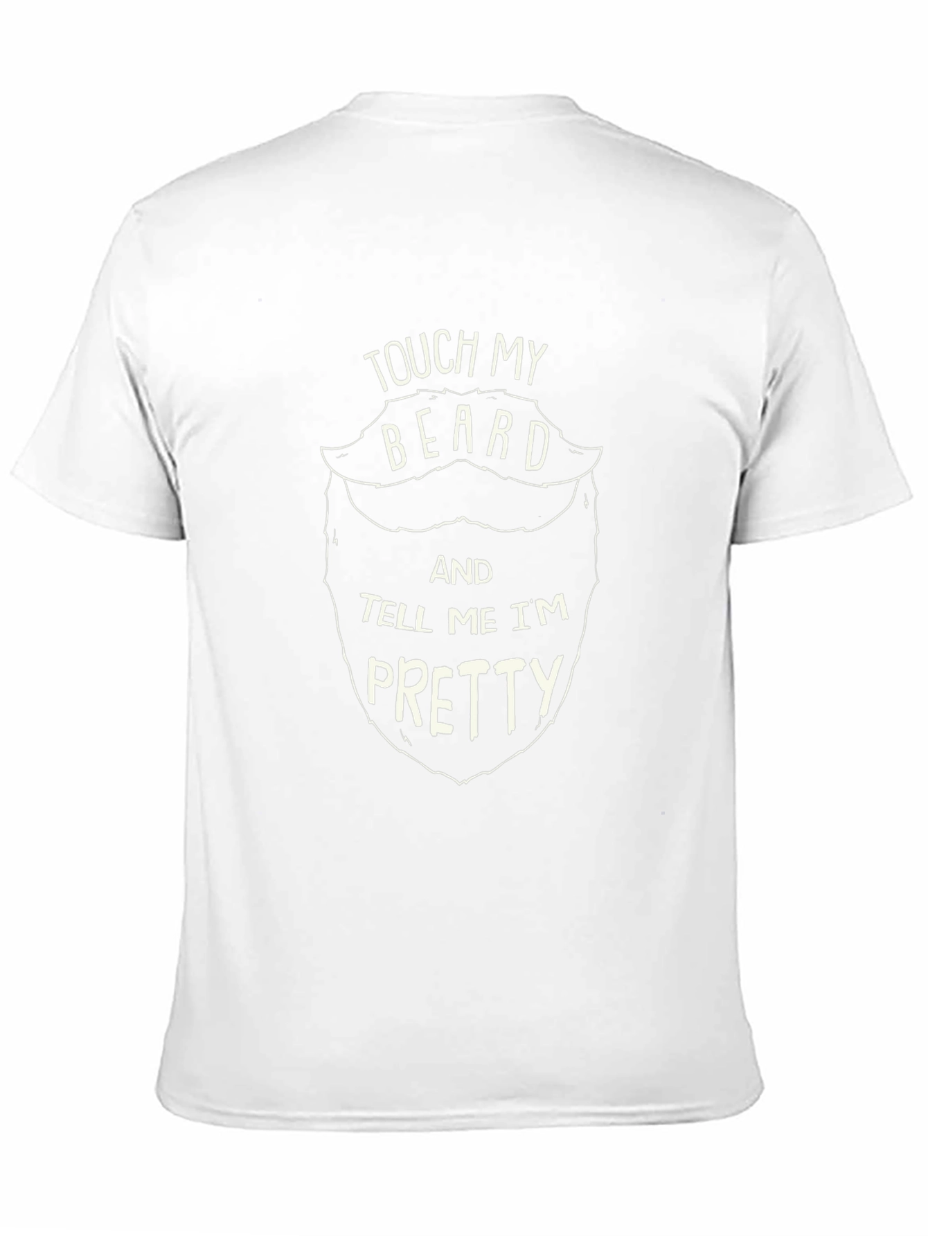 Touch My Beard Funny Graphic T-Shirt - Black