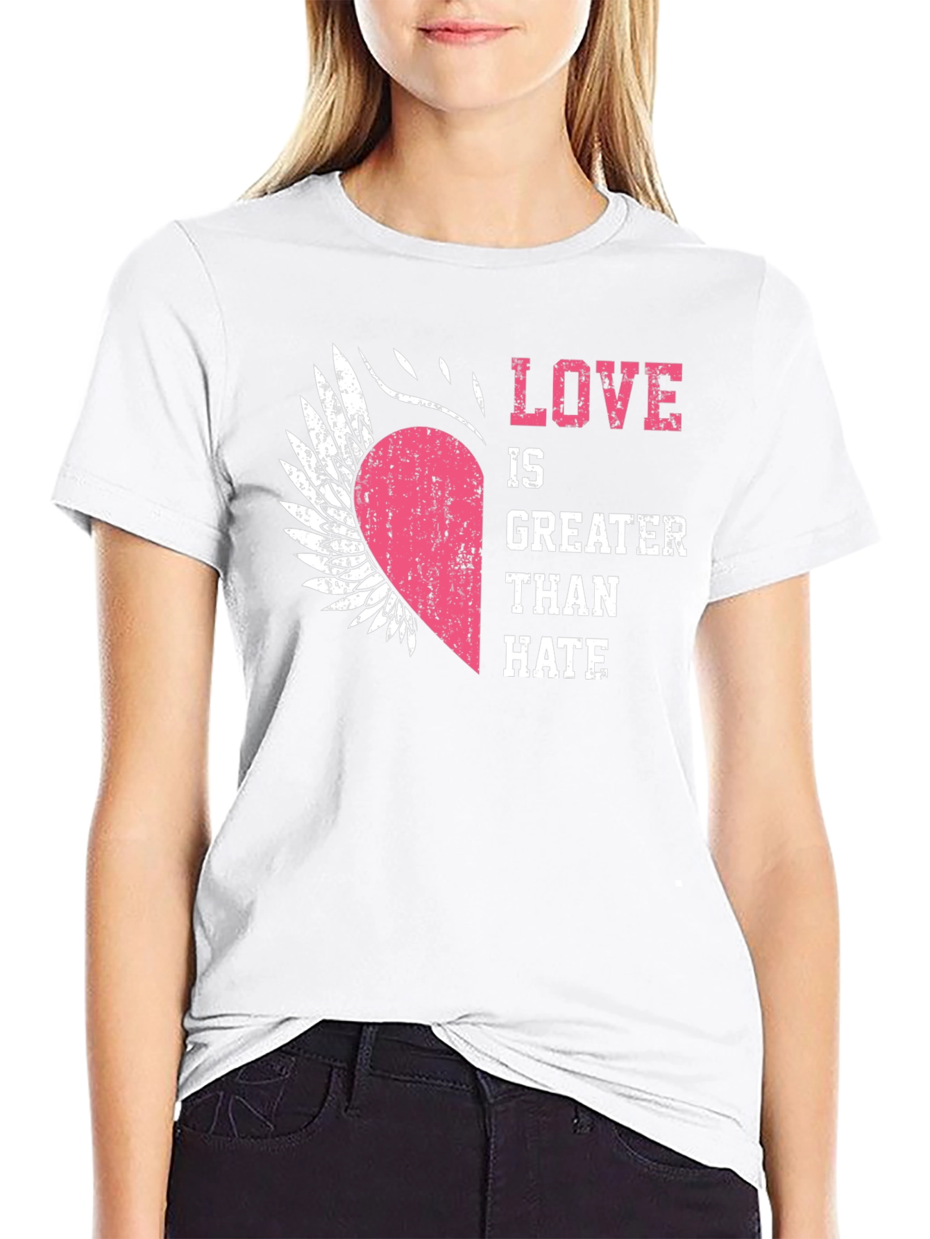 Love is Greater Than Hate Graphic T-Shirt