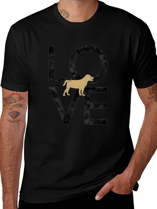 Dog Lover Graphic T-Shirt - Mens Black Tee