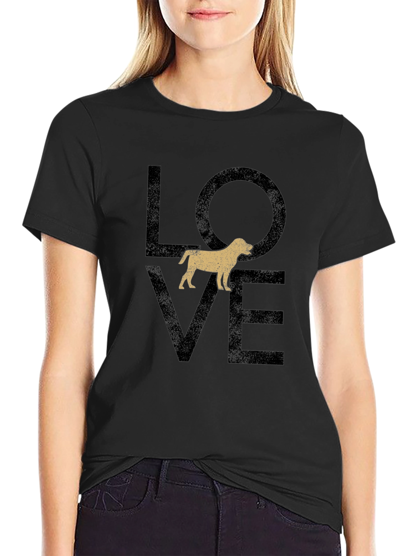 Dog Lover Graphic T-Shirt - Mens Black Tee