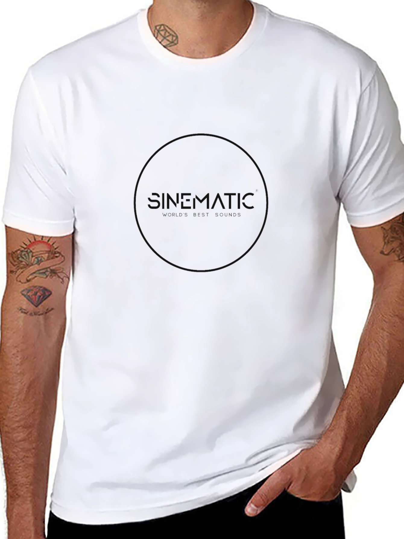 Mens Black Graphic Tee - Cinematic Adventures