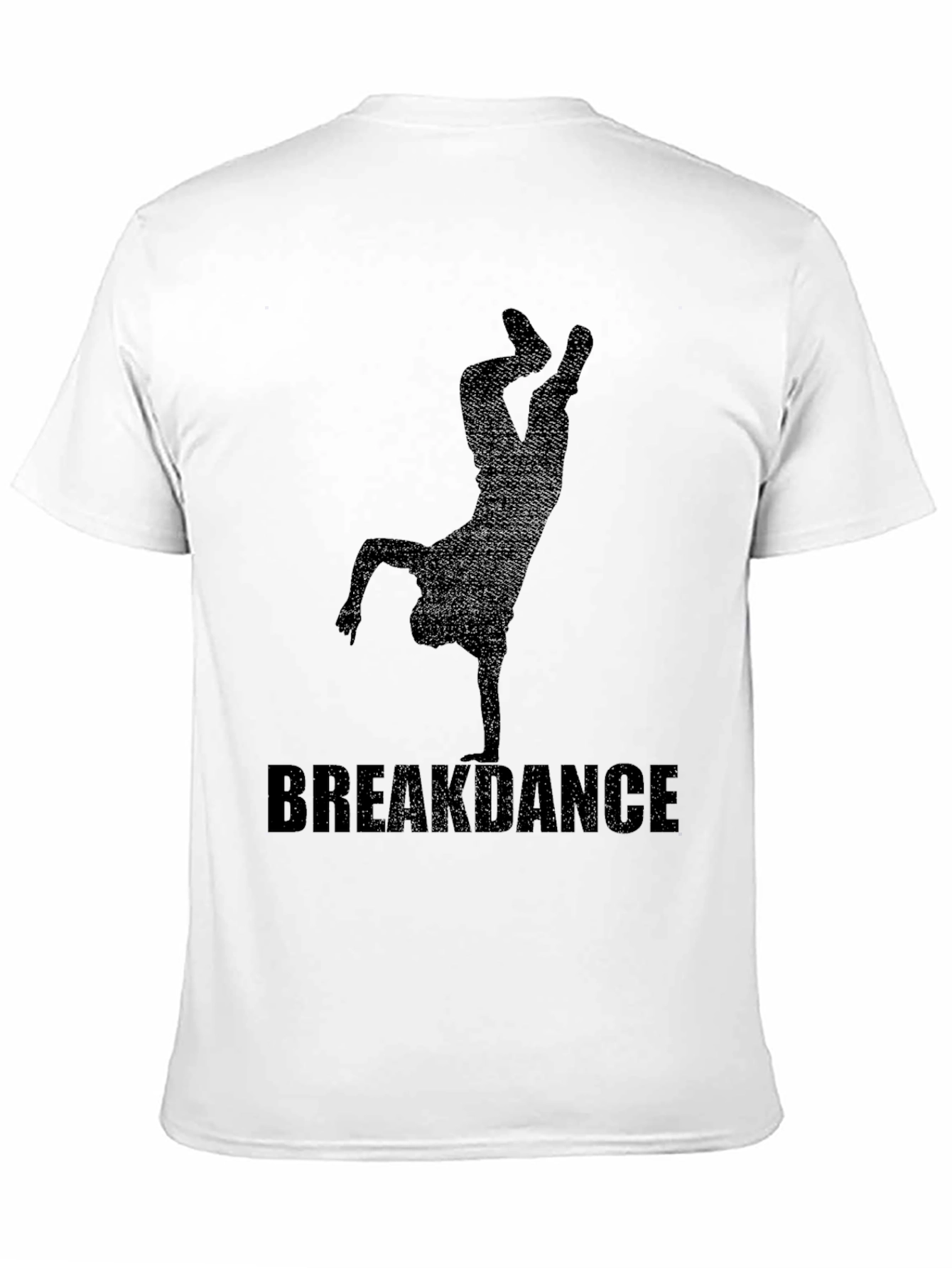 Breakdance Graphic Tee - Black Crewneck T-Shirt