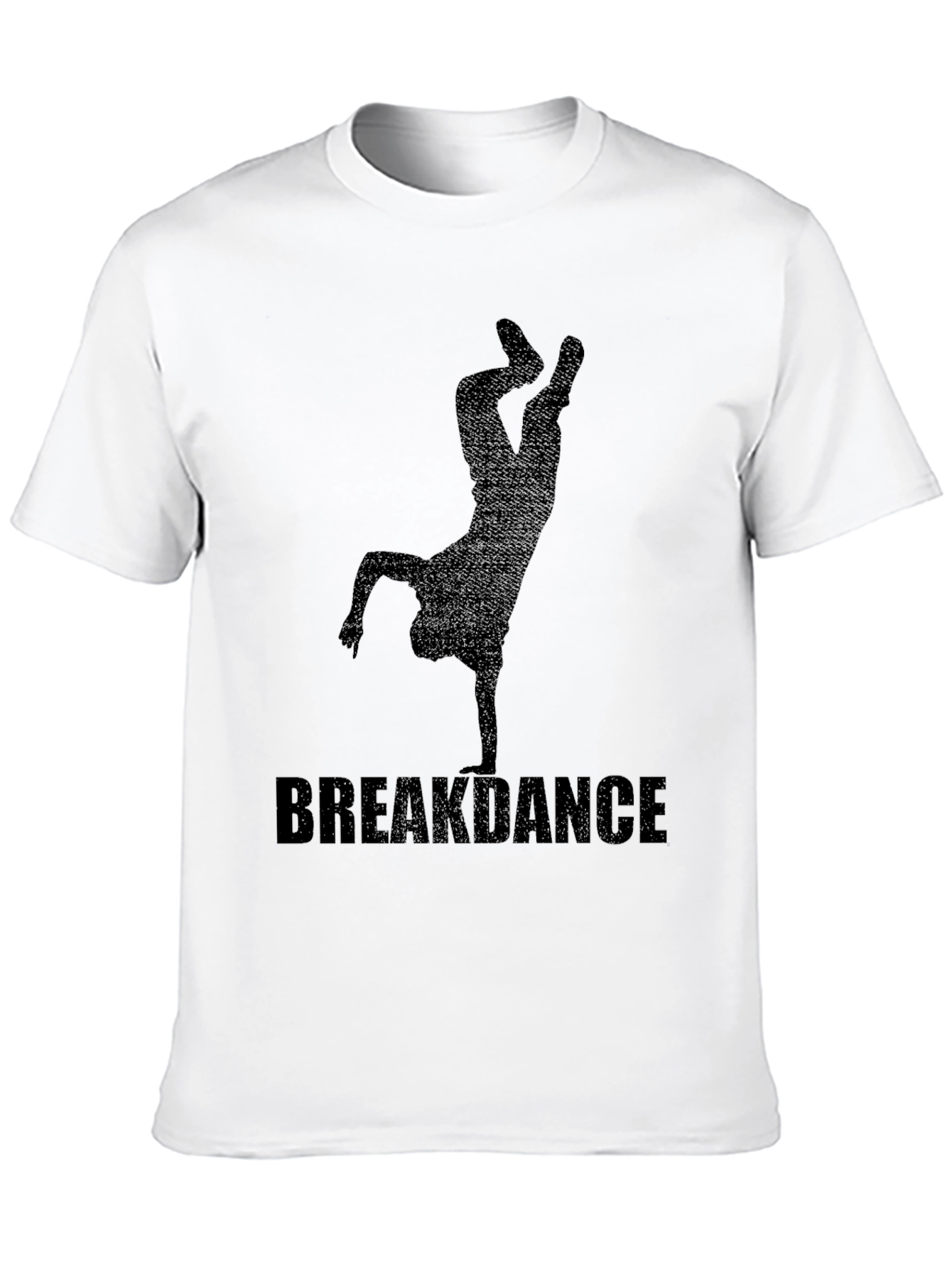 Breakdance Graphic Tee - Black Crewneck T-Shirt