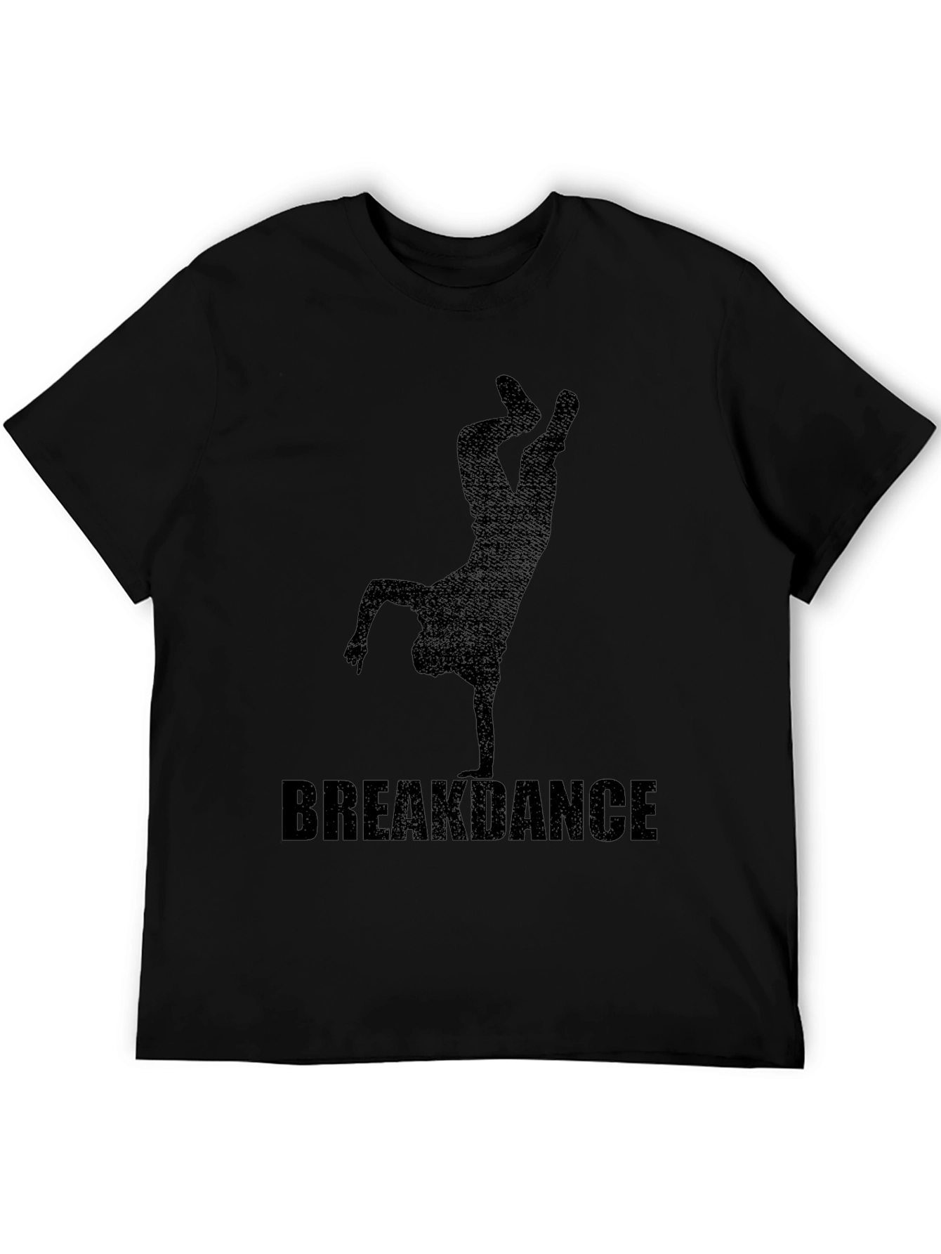 Breakdance Graphic Tee - Black Crewneck T-Shirt