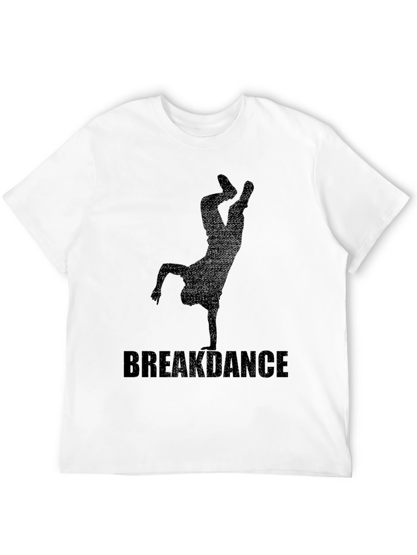 Breakdance Graphic Tee - Black Crewneck T-Shirt