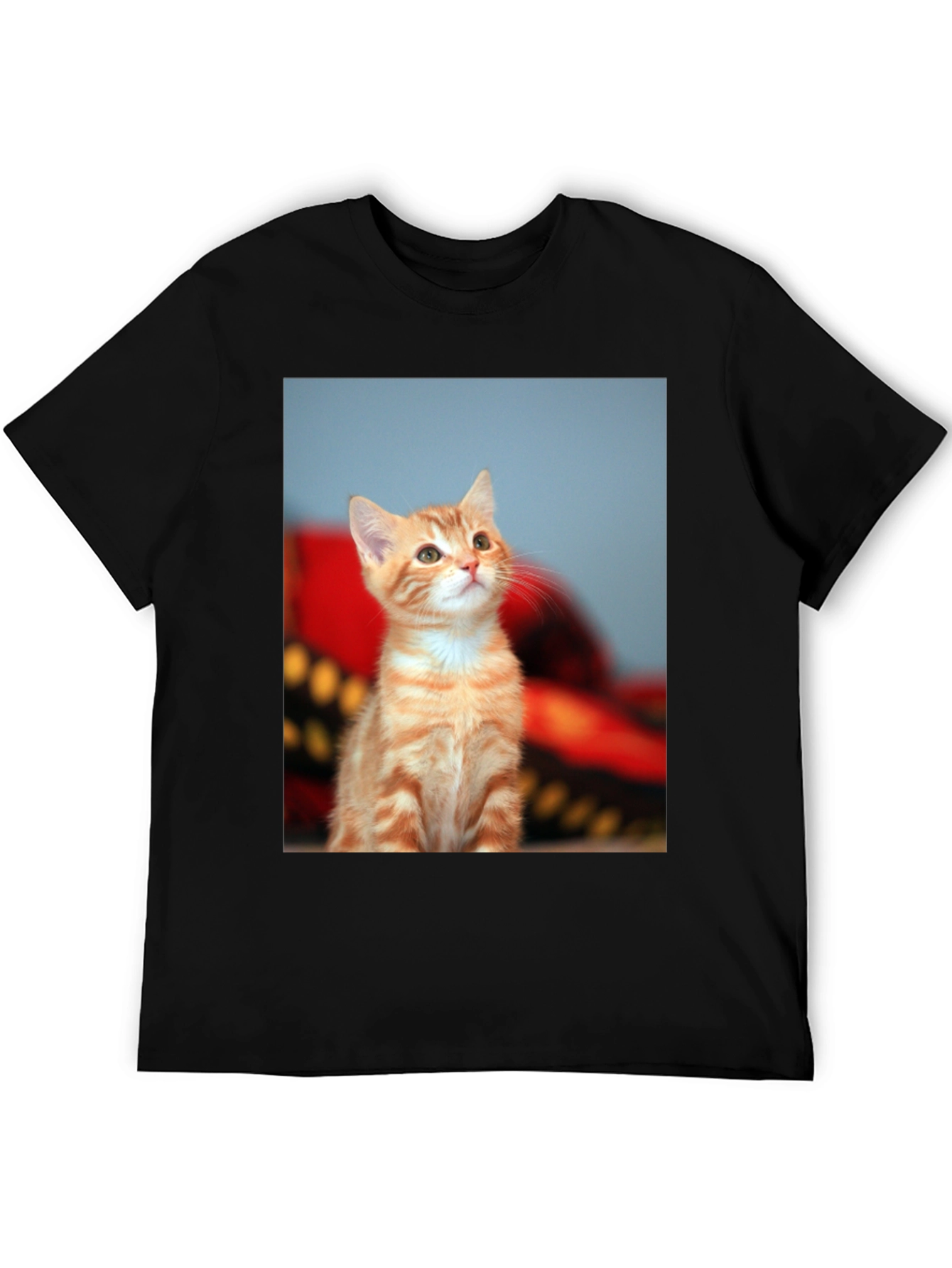 Cute Kitten Graphic Tee - Unisex Black T-Shirt