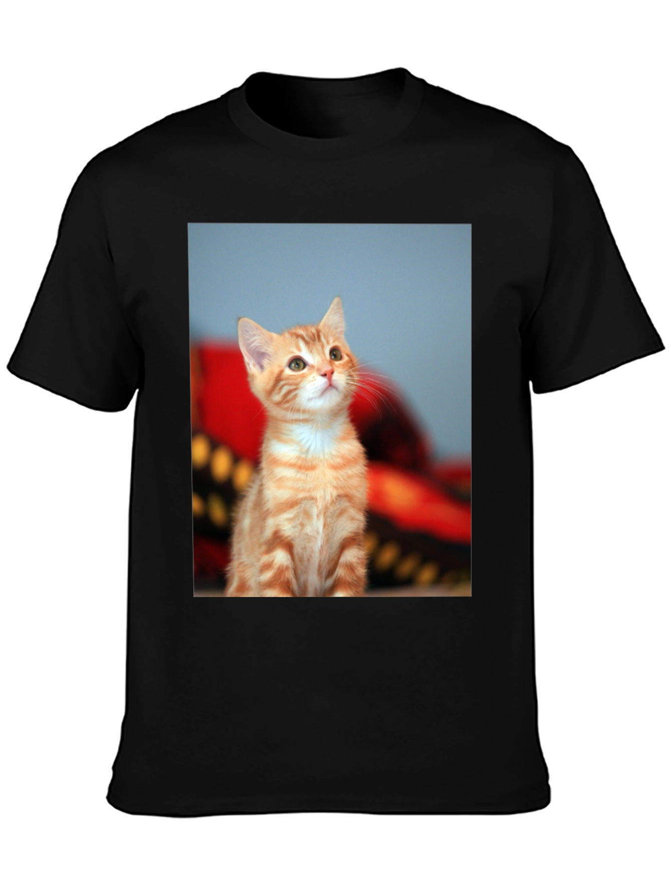 Cute Kitten Graphic Tee - Unisex Black T-Shirt