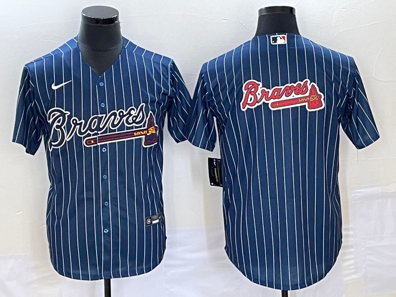 Men's Atlanta Braves Blue Replica Team Jerseys
