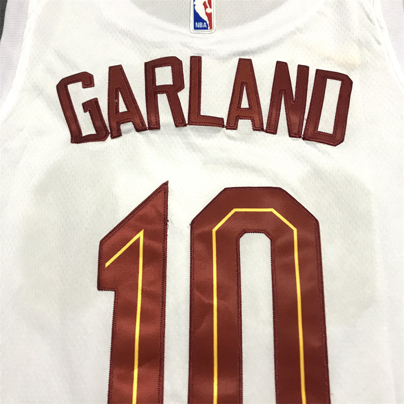 Men's Cleveland Cavaliers Darius Garland #10 White Swingman Jerseys - Association Edition