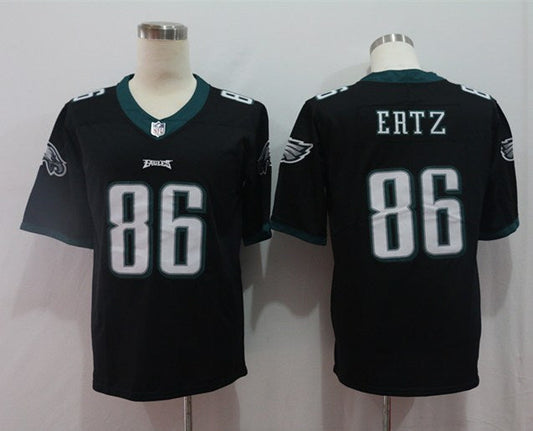 Men's Philadelphia Eagles Zach Ertz #86 Black Game Jerseys