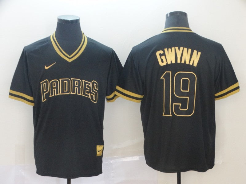 Men's San Diego Padres Tony Gwynn #19 Black Player Jerseys