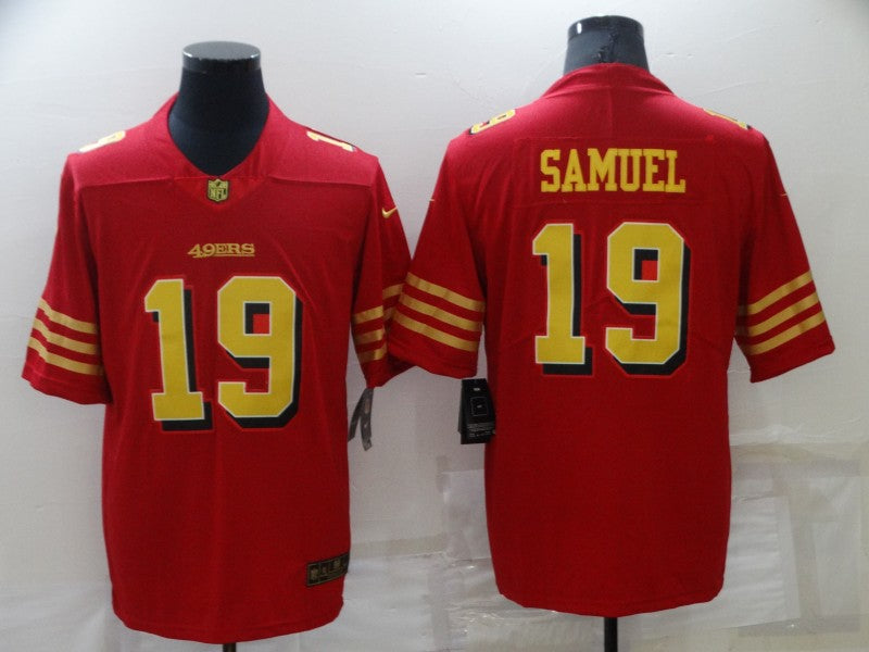 Men's San Francisco 49ers Deebo Samuel #19 Red Player Jerseys